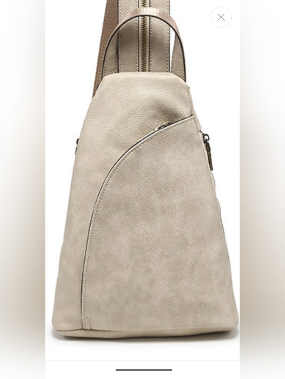 La Volta Assessories. Neutral Beige Sling  Bag - Minimalist Women’s Shoulder Bag